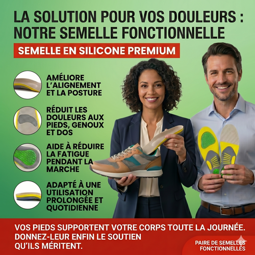 Semelles Orthopédiques - Marchez Sans Douleur et Retrouvez un Confort Immédiat